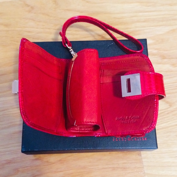 Red Leather Wallet and Coinpurse - Picture 2 of 6